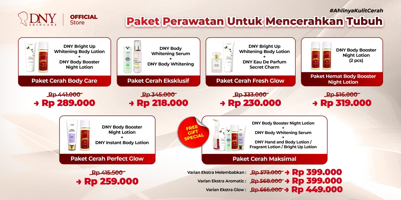 DNY Skincare Promo